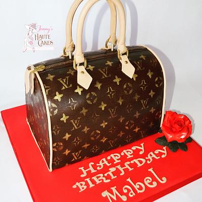 Louis Vuitton Speedy Handbag - Cake by Jenny Kennedy Jenny's Haute Cakes