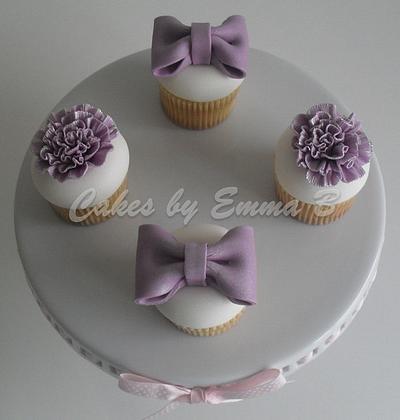 Purple Cupcakes made for a family member - Cake by CakesByEmmaB