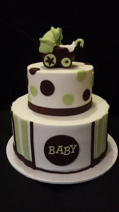 Baby shower cake - Cake by Julie's Heavenly Cakes 