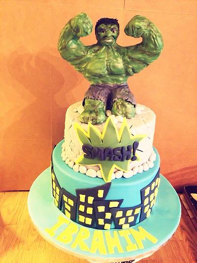 Incredible Hulk cake - Cake by Cakes by Nohaila
