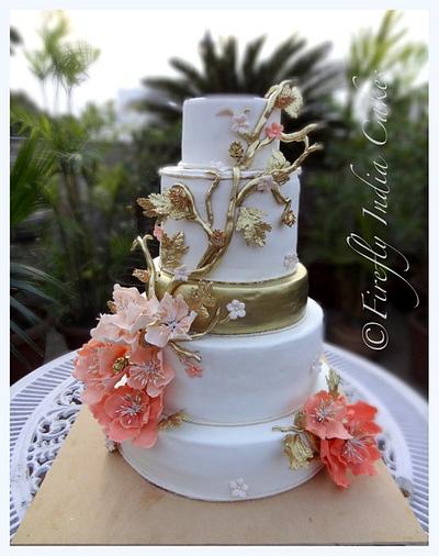 Apricot & Gold - Cake by Firefly India by Pavani Kaur