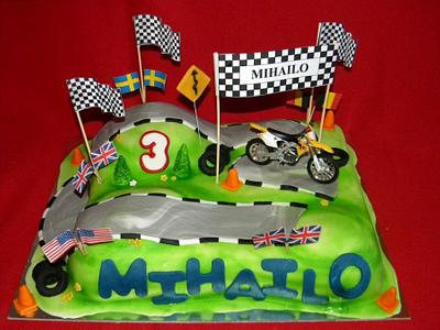 Moto cross cake - Cake by Princess Andjela