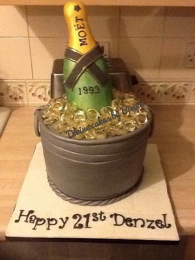 Moët champagne ice bucket cake - Cake by Divine cakes by Bimpe 