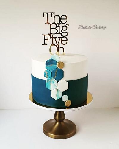 The Big Five Oh! - Cake by Bella's Cakes 