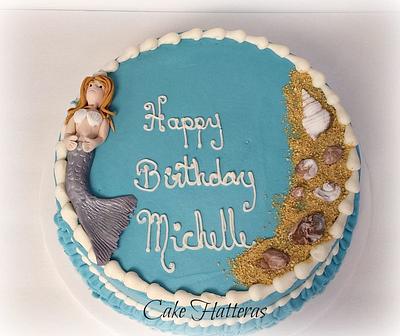 Mermaid Birthday Cake - Cake by Donna Tokazowski- Cake Hatteras, Martinsburg WV