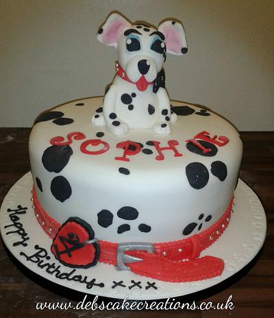 Adorable Dalmation - Cake by debscakecreations