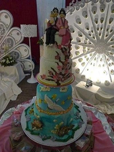 Japanese inspired Wedding - Cake by Pia Angela Dalisay Tecson