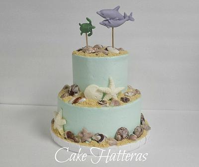 Turtle and Dolphin - Cake by Donna Tokazowski- Cake Hatteras, Martinsburg WV