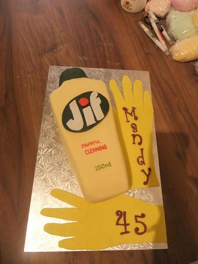 Jif Cleaning Fluid Bottle - Cake by LindyLou