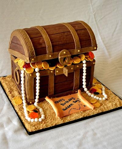 Treasure Chest Cake - Cake by Confections of a Cake Lover