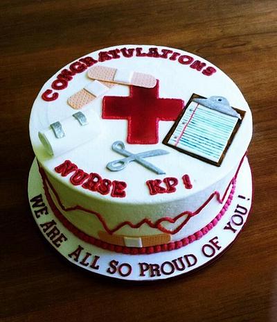 Nurse themed - Cake by Simply Delicious Cakery