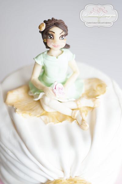Modeled Eliana in bloom - Cake by Delicia Designs