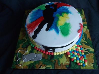 Paintballing inspired cake - Cake by Judedude