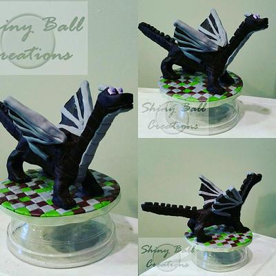 Enderdragon Topper - Cake by Shiny Ball Cakes & Creations (Rose)