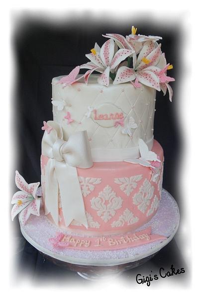Pretty in Peach - Cake by Miracles on Cakes by Anna