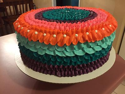 Ruffles & Rainbows - Cake by SnoCakes