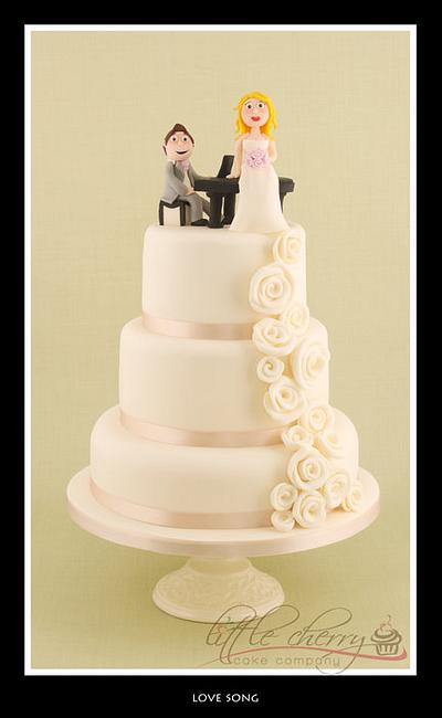Love Song Wedding Cake - Cake by Little Cherry