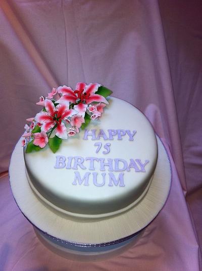 75th birthday - Cake by loobie