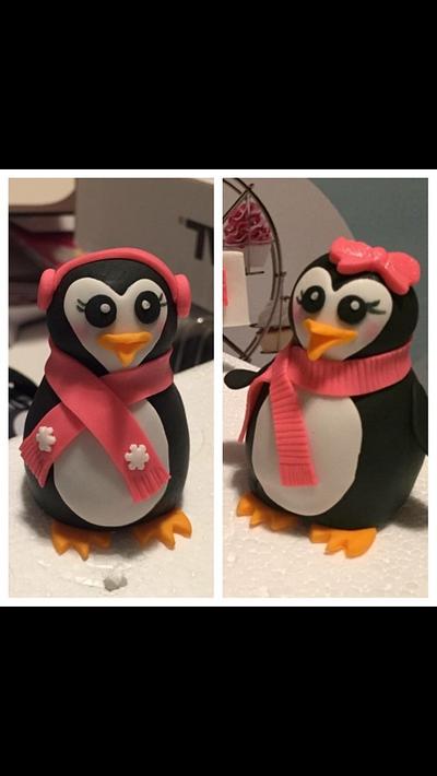 Pinguine Cake Toppers - Cake by Tonya