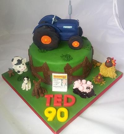 Fordson Major for 90th - Cake by Jan