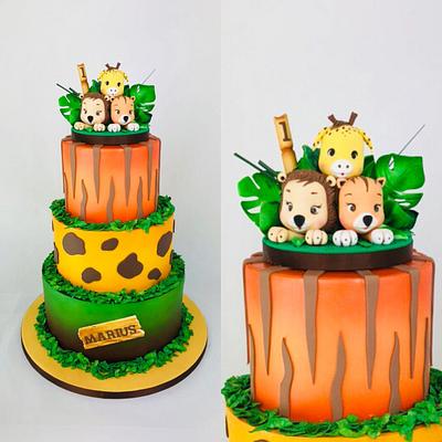 Jungle cake  - Cake by Cindy Sauvage 