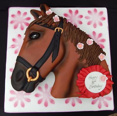 Pony Head cake - Cake by Elizabeth Miles Cake Design