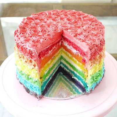 Another rainbow cake - Cake by wacha
