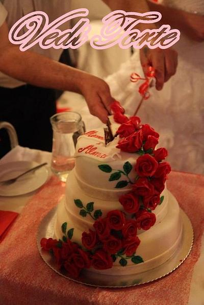 Red roses - Cake by Vedi torte