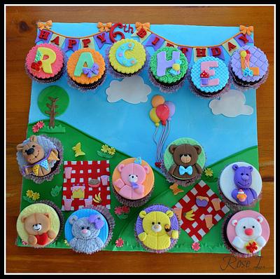 Teddy Bear Picnic Cupcakes - Cake by rosem