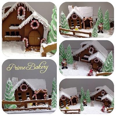 Winter houses - Cake by Prime Bakery
