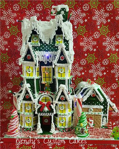 Gingerbread House made using Graham Crackers.. - Cake by Wendy Lynne Begy