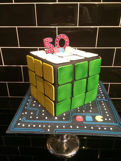 Rubix cube - Cake by Paul of Happy Occasions Cakes.