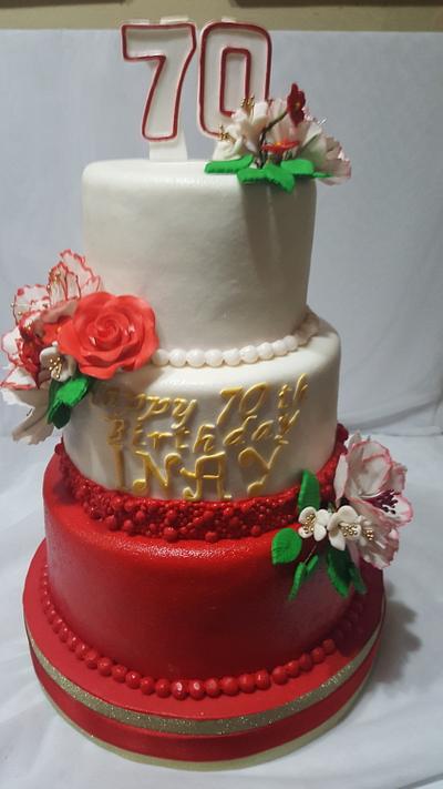 Cake is RED - Cake by Karamelo Cakes & Pastries
