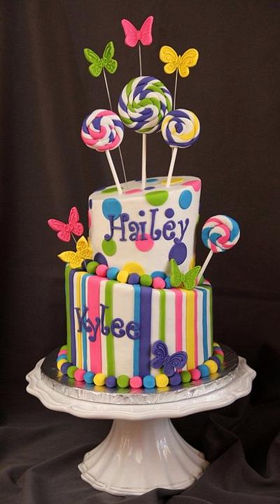 Hailey/Kylee Bday - Cake by SweetdesignsbyJesica