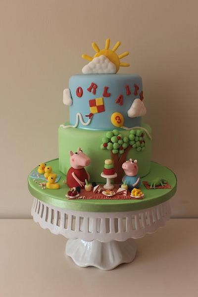 Peppa pig picnic  - Cake by Tillymakes