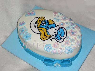 Smurfette cake - Cake by mivi