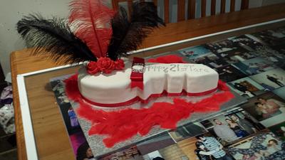 Feathers  - Cake by Vicky