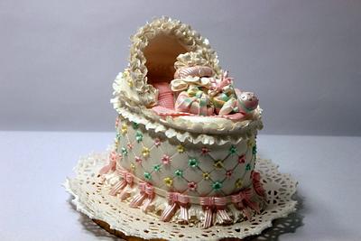 Baby Bassinet Cake - Cake by Sunitha Jossey