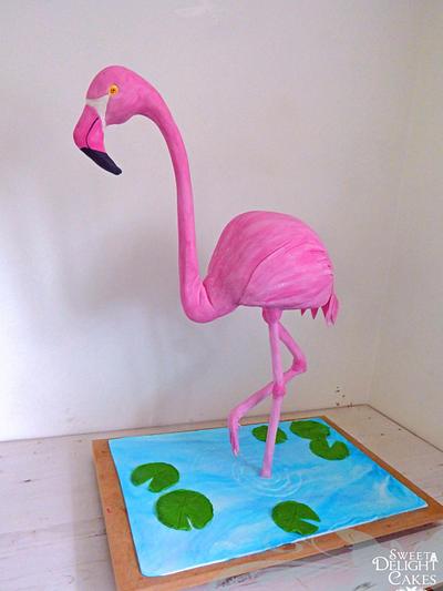 Florence the Flamingo - Cake by Sweet Delight Cakes