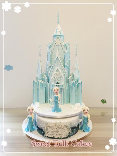 Elsa castle cake - Cake by Vancouver Sugar Arts
