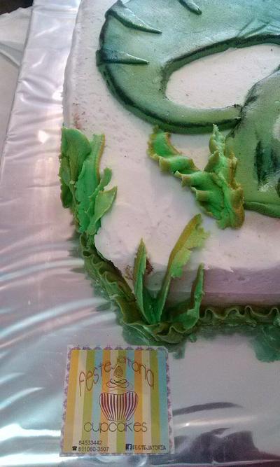 grrooarr rex cake - Cake by Maythé Del Angel