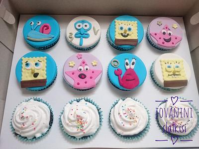 Spongebob muffins and cakepops - Cake by Jovaninislatkisi