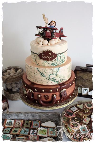 Vintage airplane cake - Cake by Eleonora Nestorova