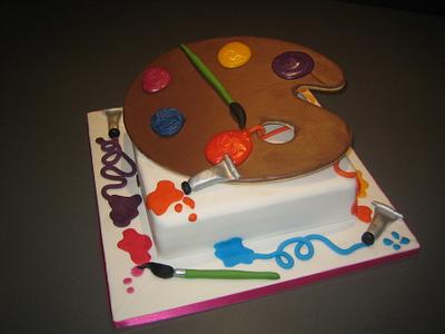 Artist Cake - Cake by minkyman