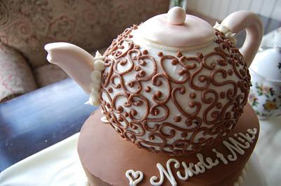 Chocolate teapot cake - Cake by Marney White