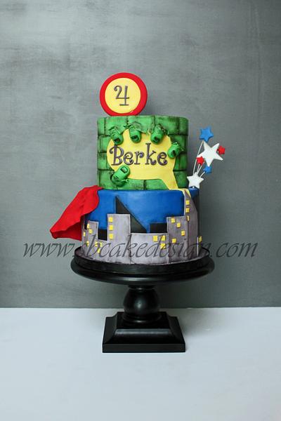 Super Hero Birthday Cake - Cake by Shannon Bond Cake Design