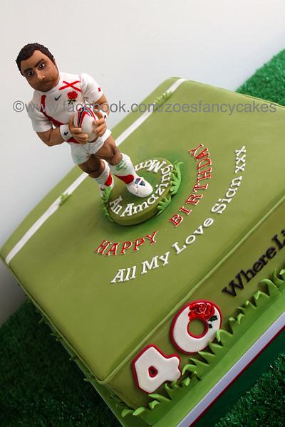 Cake for England Rugby player Jason Robinson - Cake by Zoe's Fancy Cakes