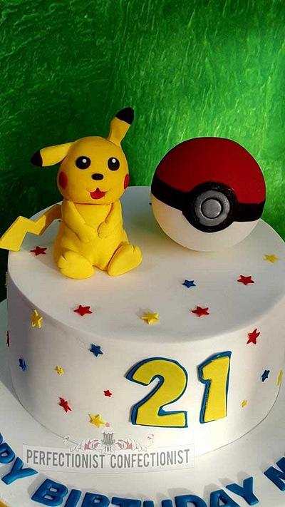 Michelle - Pikachu / Pokemon 21st Birthday Cake - Cake by Niamh Geraghty, Perfectionist Confectionist