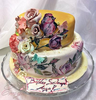 Bird Cake  - Cake by EmyCakeDesign
