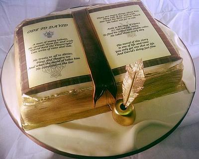 Old fashioned book cake - Cake by Lisa Wheatcroft